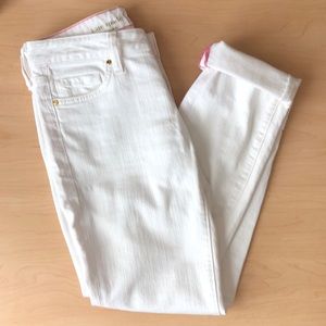 KSNY White Cuffed “Perry Street” Jeans